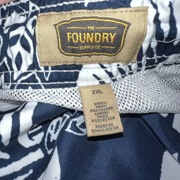 Mens Swim Trunks Size 2XL Blue Pineapple Tropical Coconut Boy Travel Beach Swim - Picture 15 of 16